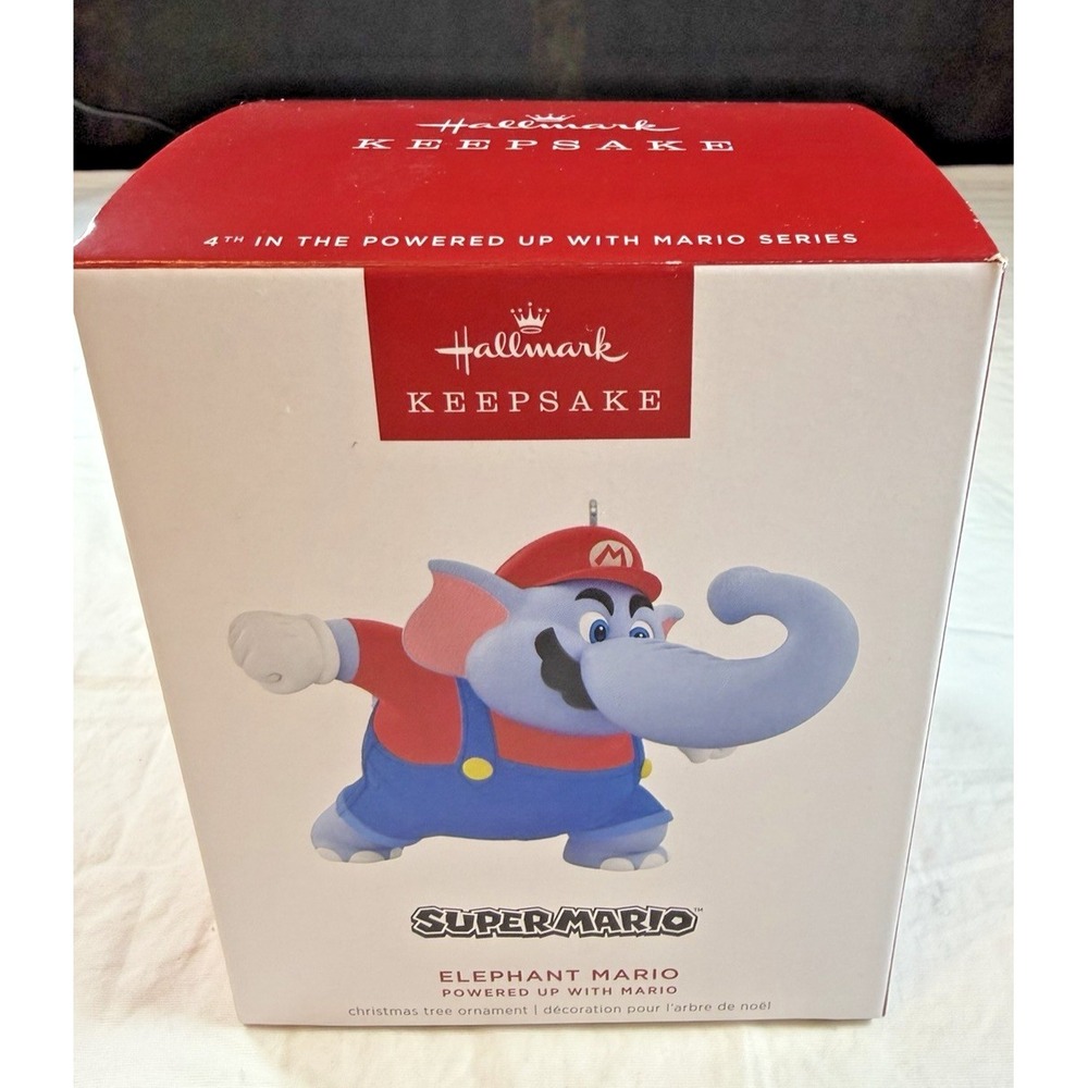 Hallmark Keepsake 2025 Elephant Mario SuperMario Ornament New in Box